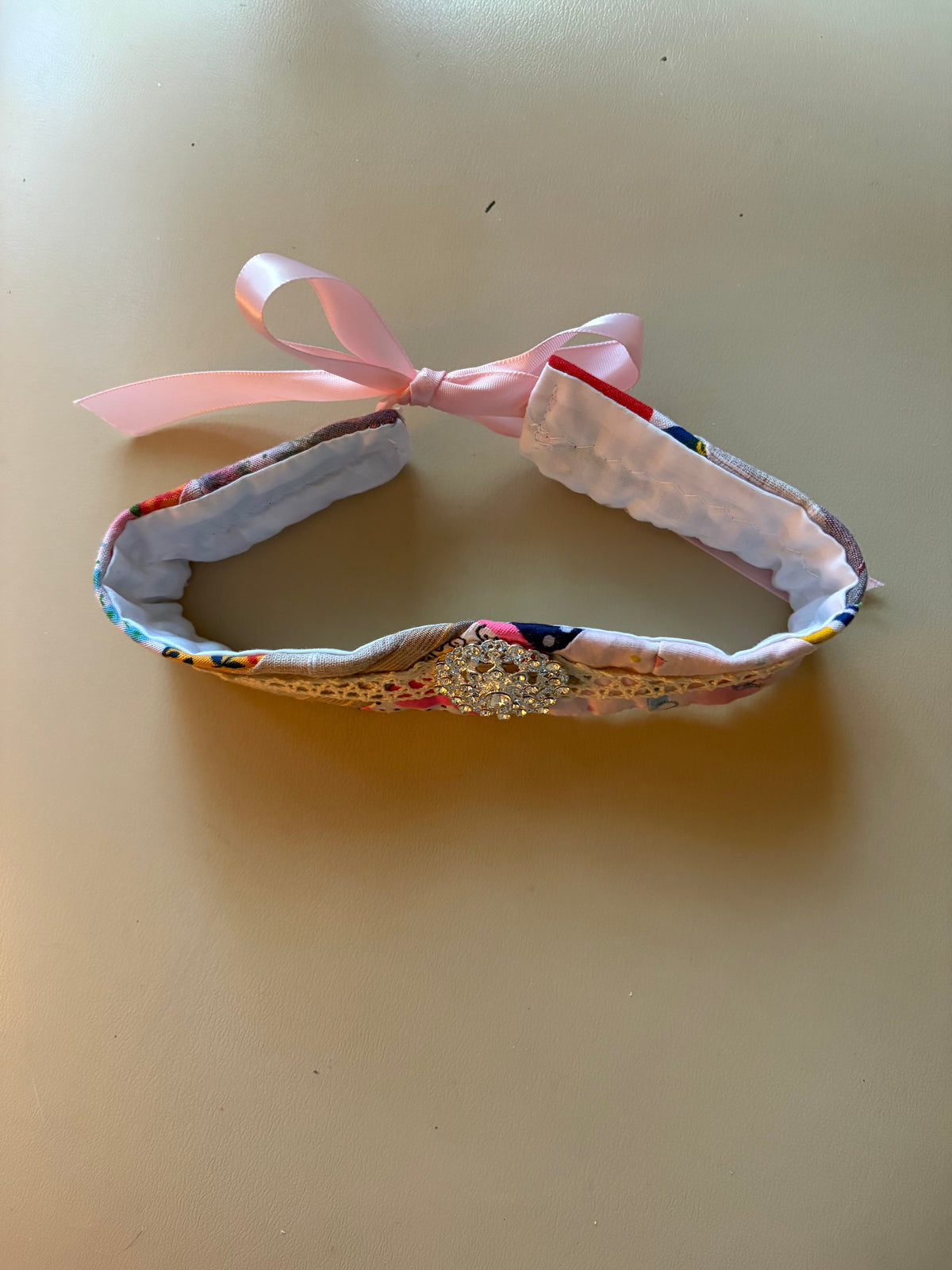 Hip Vintage Quilt Choker Necklace