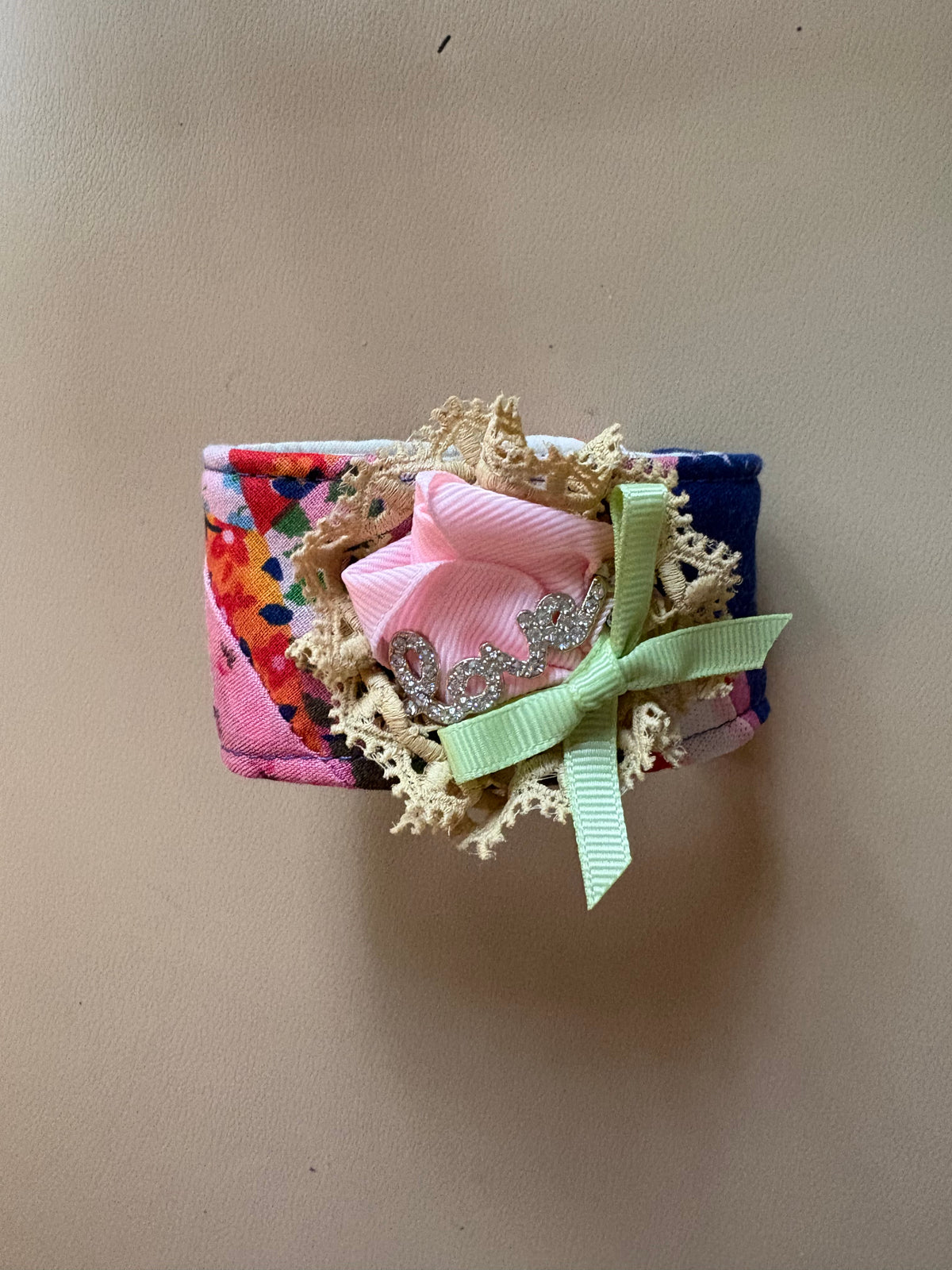 Precious Love Quilted Cuff Bracelet
