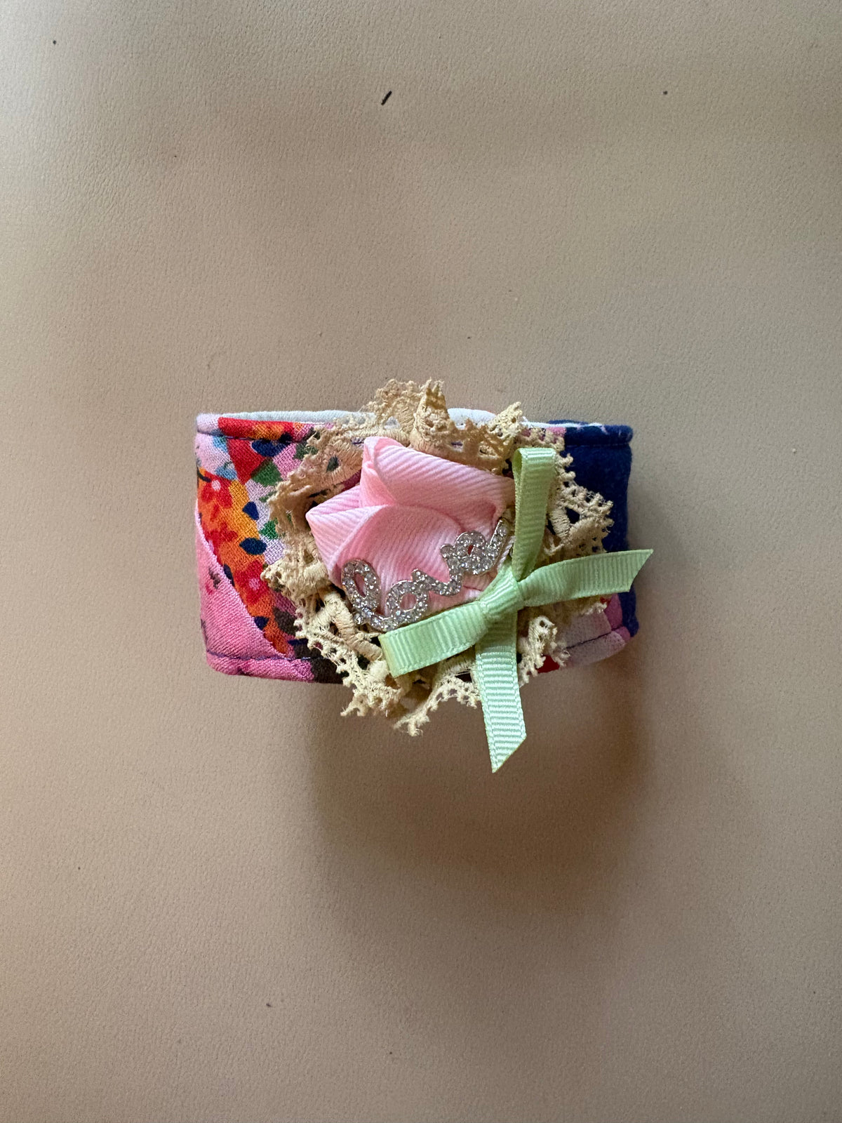 Precious Love Quilted Cuff Bracelet