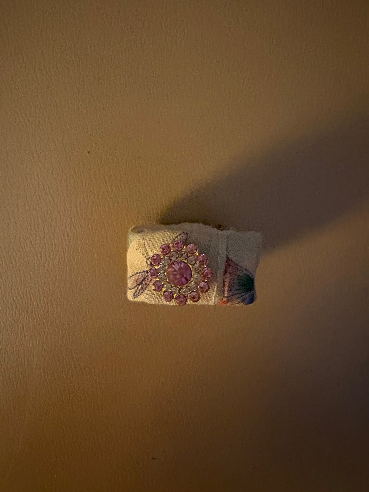 Pink Stone Quilted Ring