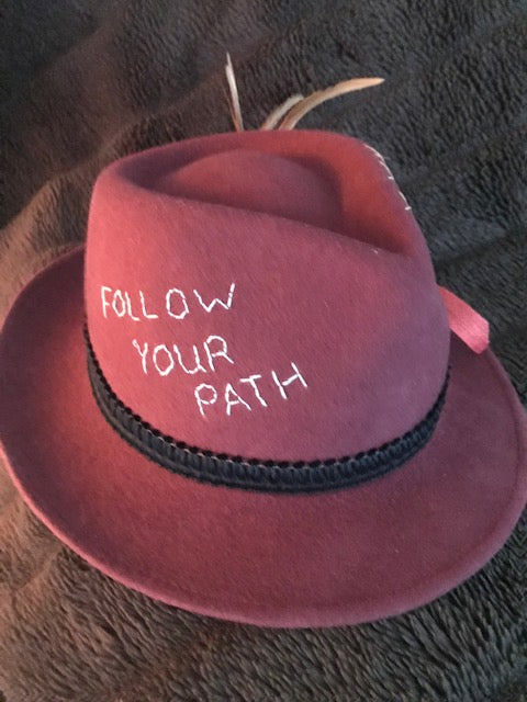 "Follow Your Path" Burgundy Beauty