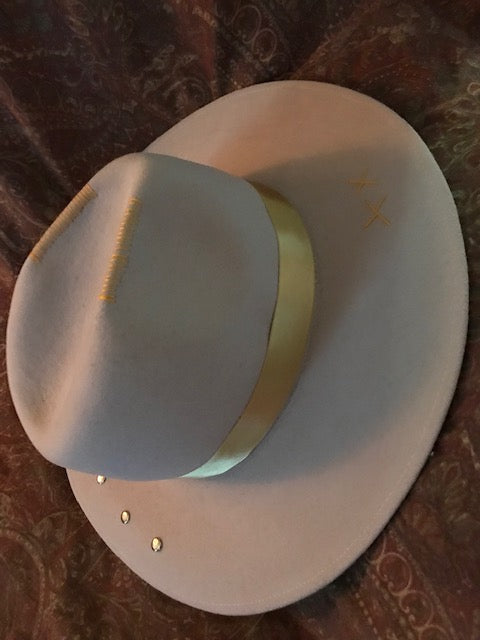 The "Bejeweled Golden Beauty" Fine Felt Hat