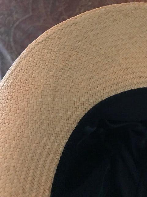 The "Golden Straw Beauty" Handpainted Fine Straw Hat