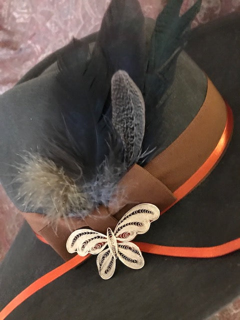 "The Butterfly Beauty" Fine Felt Hat