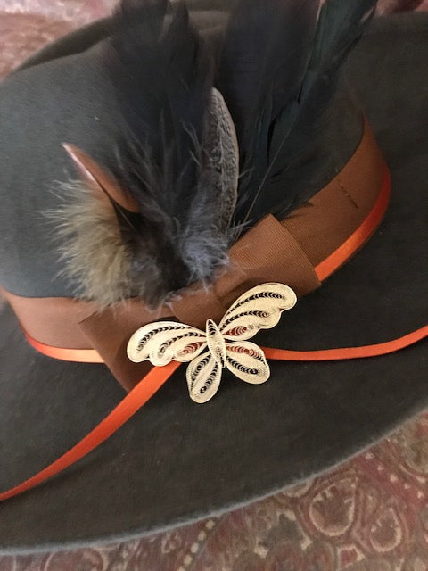 "The Butterfly Beauty" Fine Felt Hat