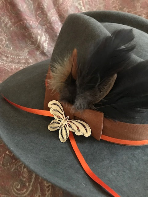 "The Butterfly Beauty" Fine Felt Hat