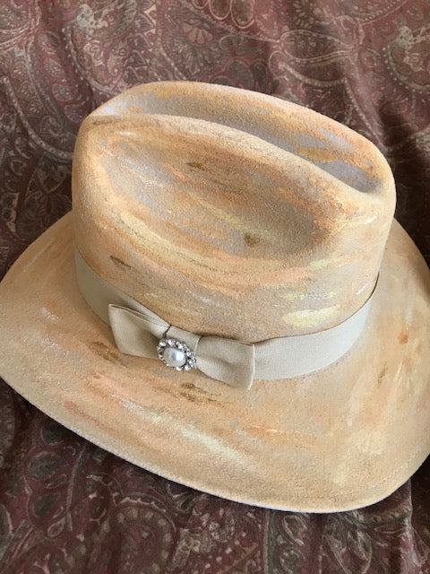 The Very Hip Distressed Fine Felt Cowboy Hat