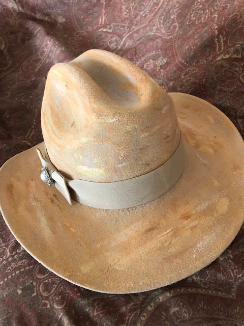 The Very Hip Distressed Fine Felt Cowboy Hat