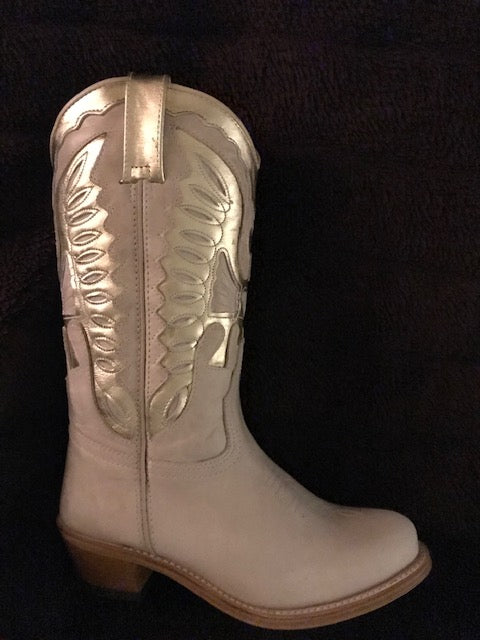 "The Golden Beauty" Urban Ranch Cowboy Boots