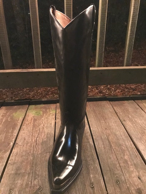 "The Kentucky Spirit" Tall Urban Ranch Boots w/ Gold Adornment