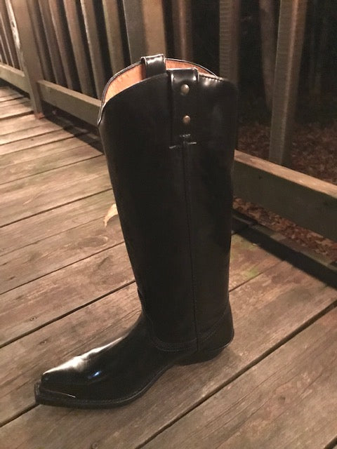 "The Kentucky Spirit" Tall Urban Ranch Boots w/ Gold Adornment