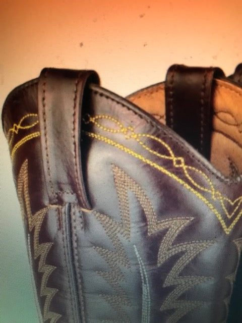 "The Tuscan Brown" Gold Stitched Urban Ranch Cowboy Boots