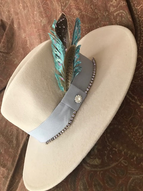 "The Hip Feathered One" Fine Felt Hat