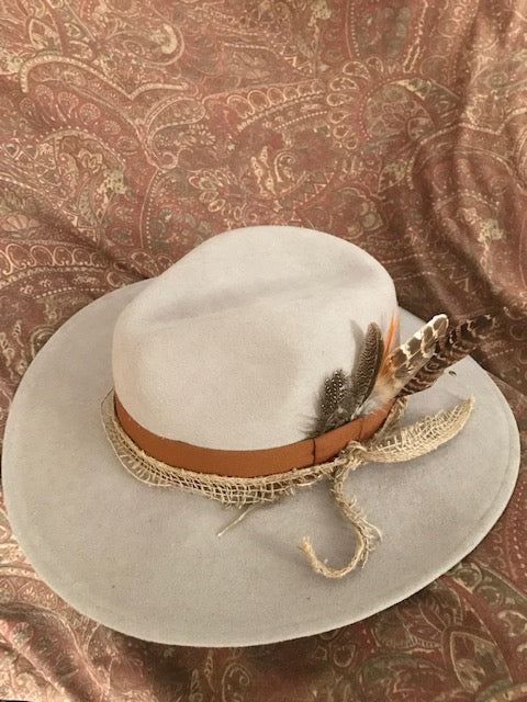 "The Hip Burlap Western" Fine Felt Hat