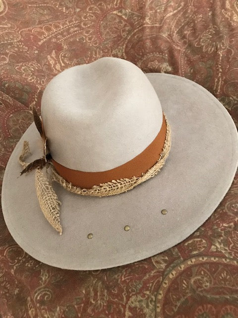 "The Hip Burlap Western" Fine Felt Hat