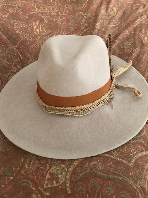 "The Hip Burlap Western" Fine Felt Hat