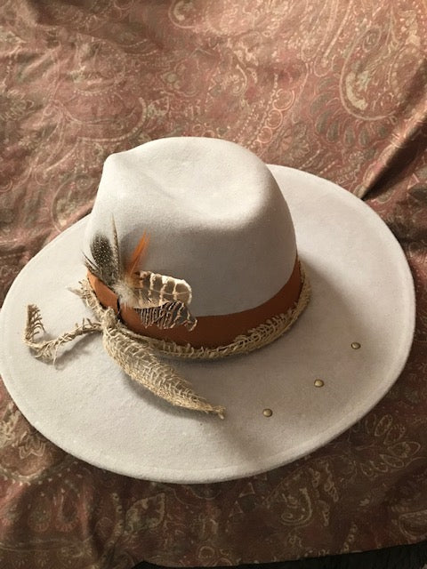 "The Hip Burlap Western" Fine Felt Hat