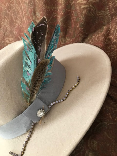 "The Hip Feathered One" Fine Felt Hat