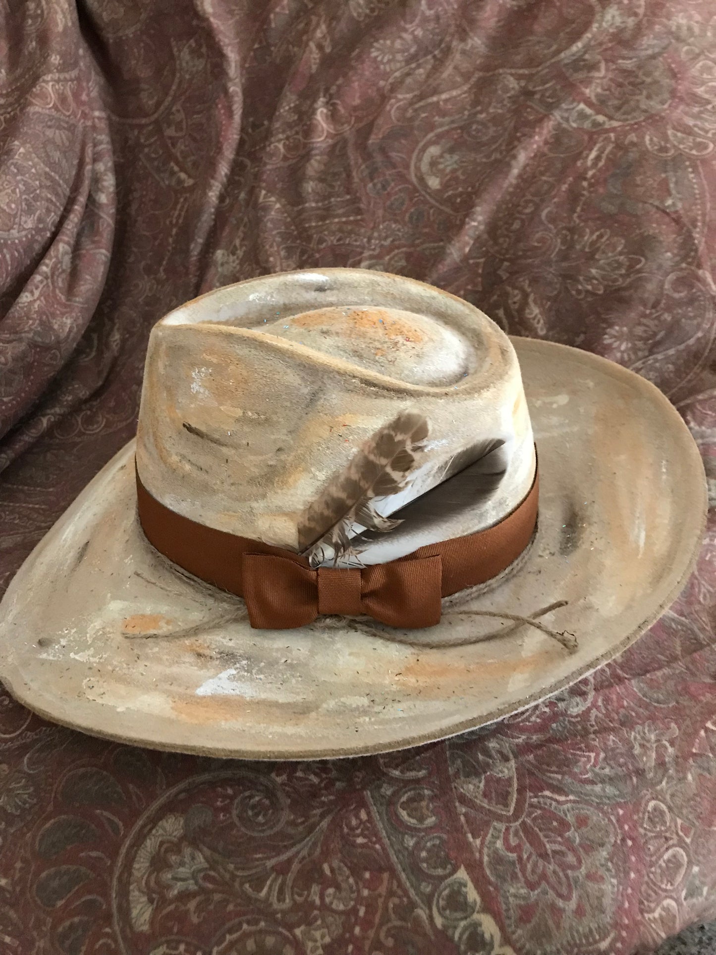 Hip Rustic Western Boho Distressed Hat