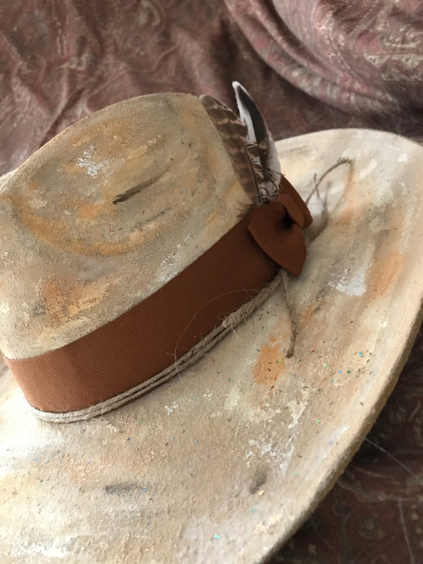 Hip Rustic Western Boho Distressed Hat