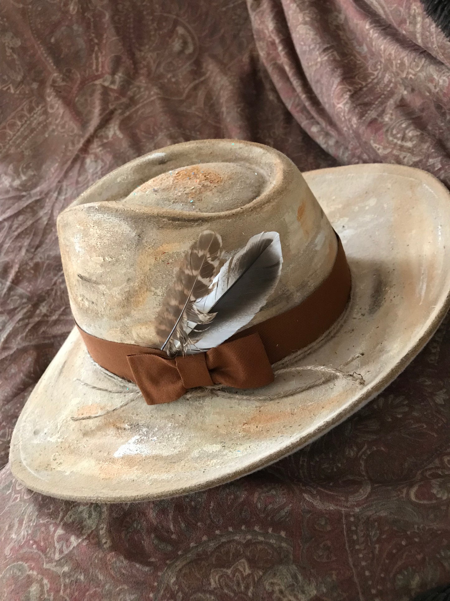 Hip Rustic Western Boho Distressed Hat