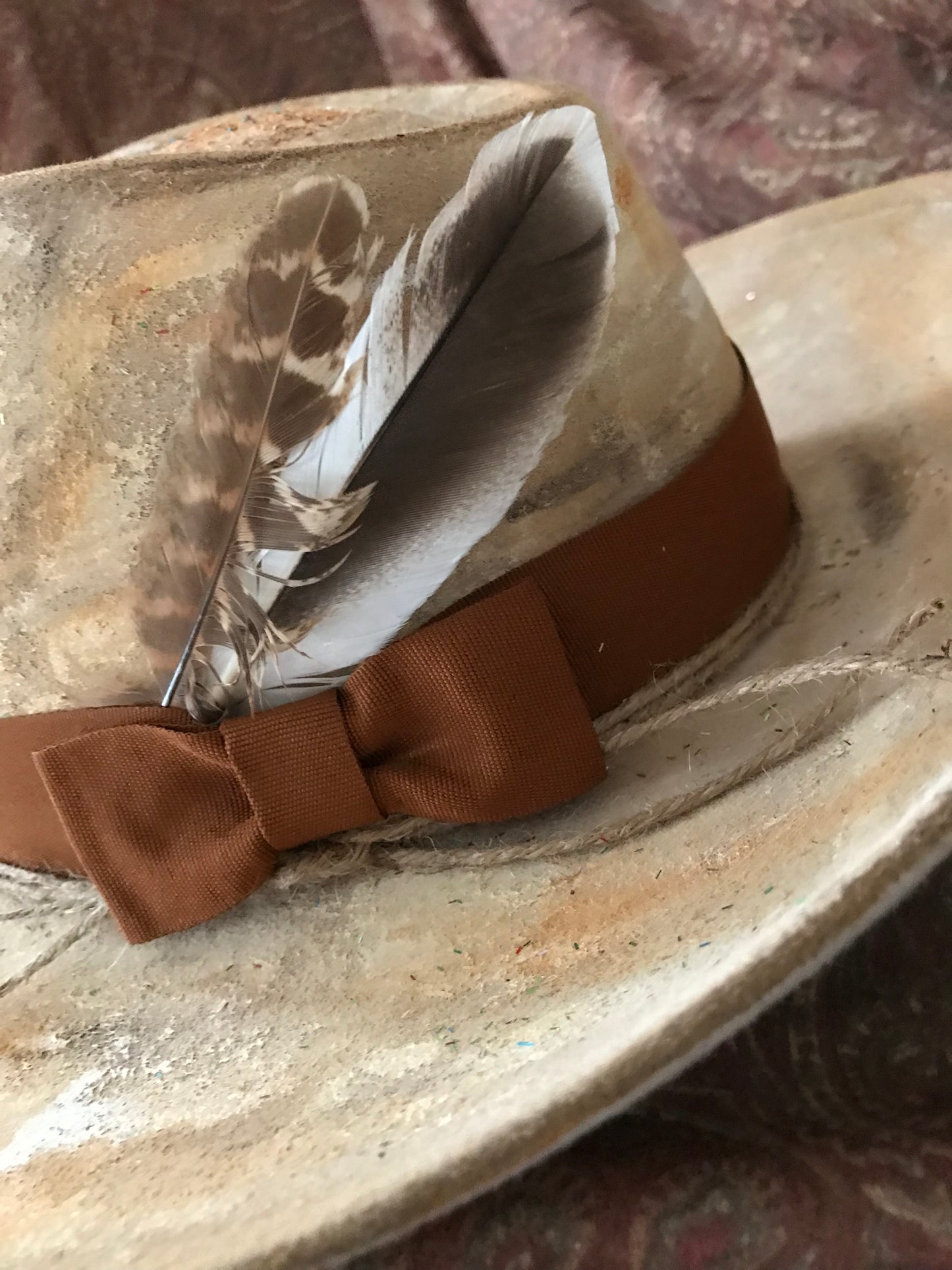 Hip Rustic Western Boho Distressed Hat