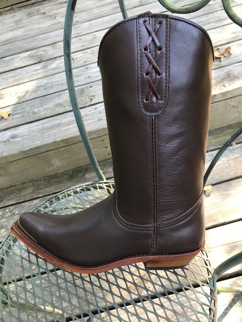 "The SKB Boot" - Exquisite Boots in Luxurious Brown Leather