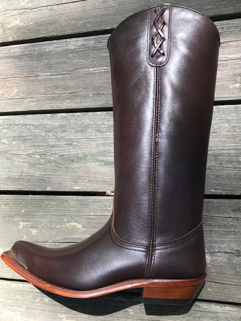 "The SKB Boot" - TALL Gorgeous Boots in Luxurious Brown Leather