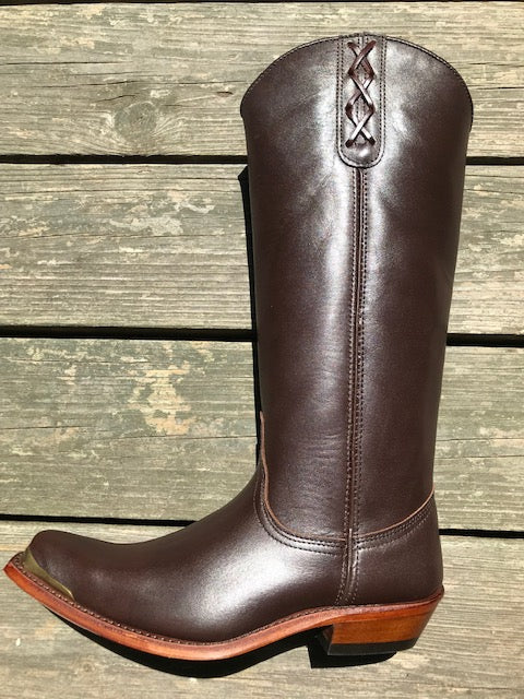 "The SKB Boot" - TALL Gorgeous Boots in Luxurious Brown Leather