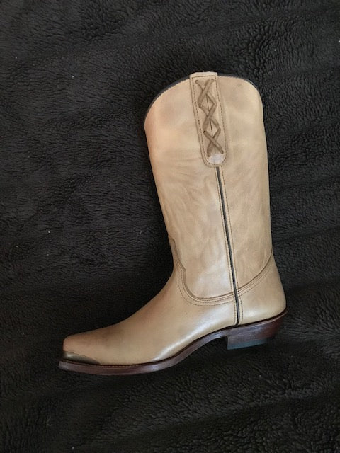 "The SKB Boot" - Beautiful Boots in Creme de la Cream Honey Beige Leather