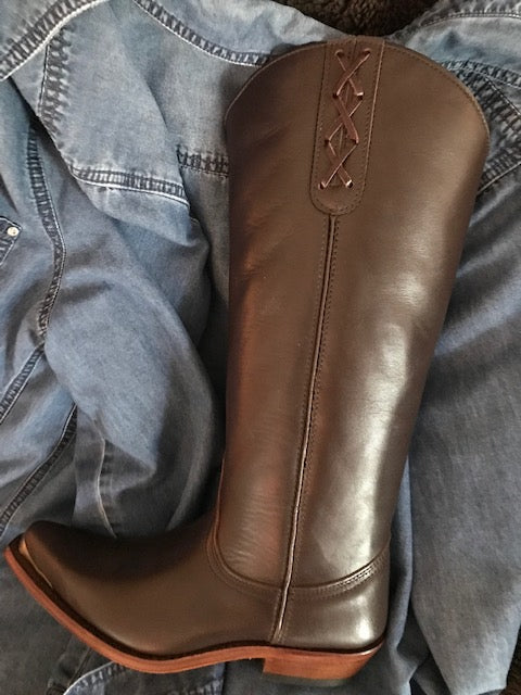 "The SKB Boot" - TALL Gorgeous Boots in Luxurious Brown Leather