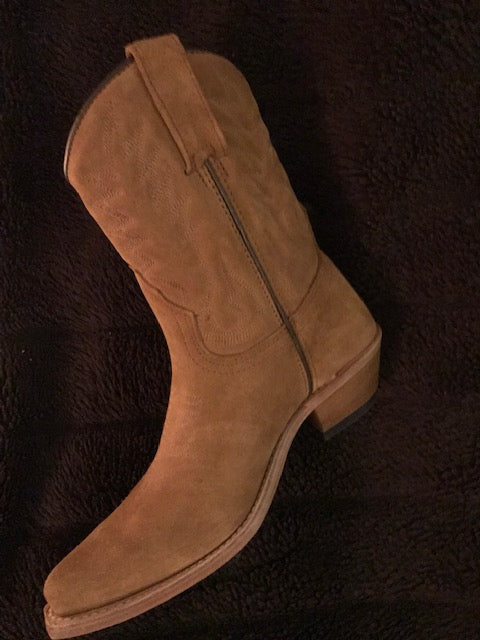 "The Classic City Suede" Short & Sassy Cowboy Boots