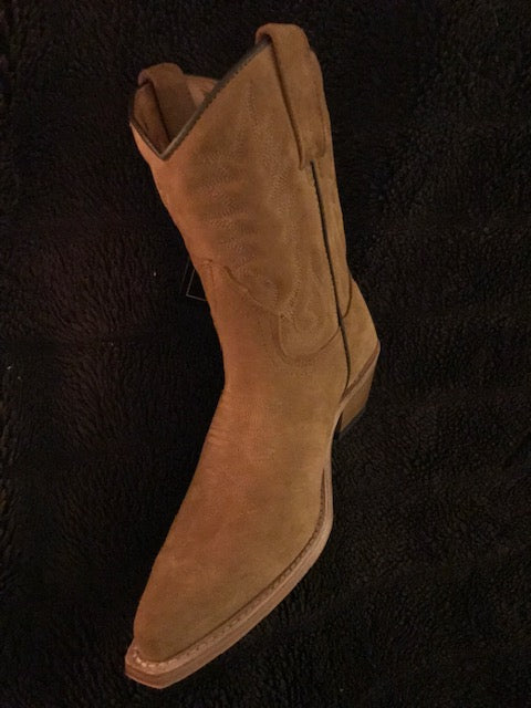 "The Classic City Suede" Short & Sassy Cowboy Boots