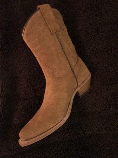 "The Classic City Suede" Short & Sassy Cowboy Boots