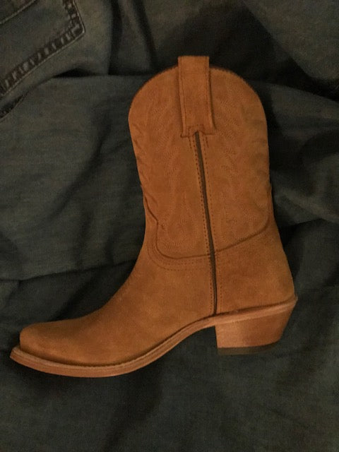 "The Classic City Suede" Short & Sassy Cowboy Boots