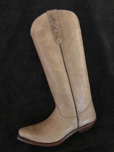 "The SKB Boot" -TALL Lovely Boots in Creme de la Cream Beige