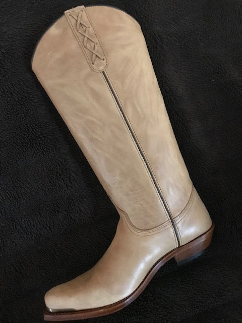 "The SKB Boot" -TALL Lovely Boots in Creme de la Cream Beige