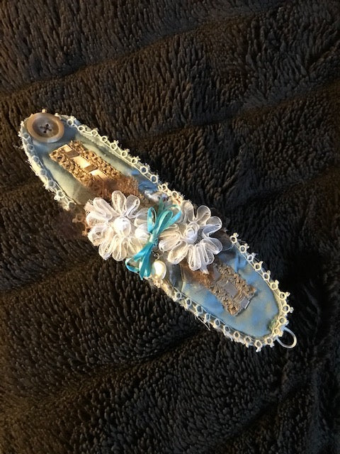 Unique Boho Denim Bracelet